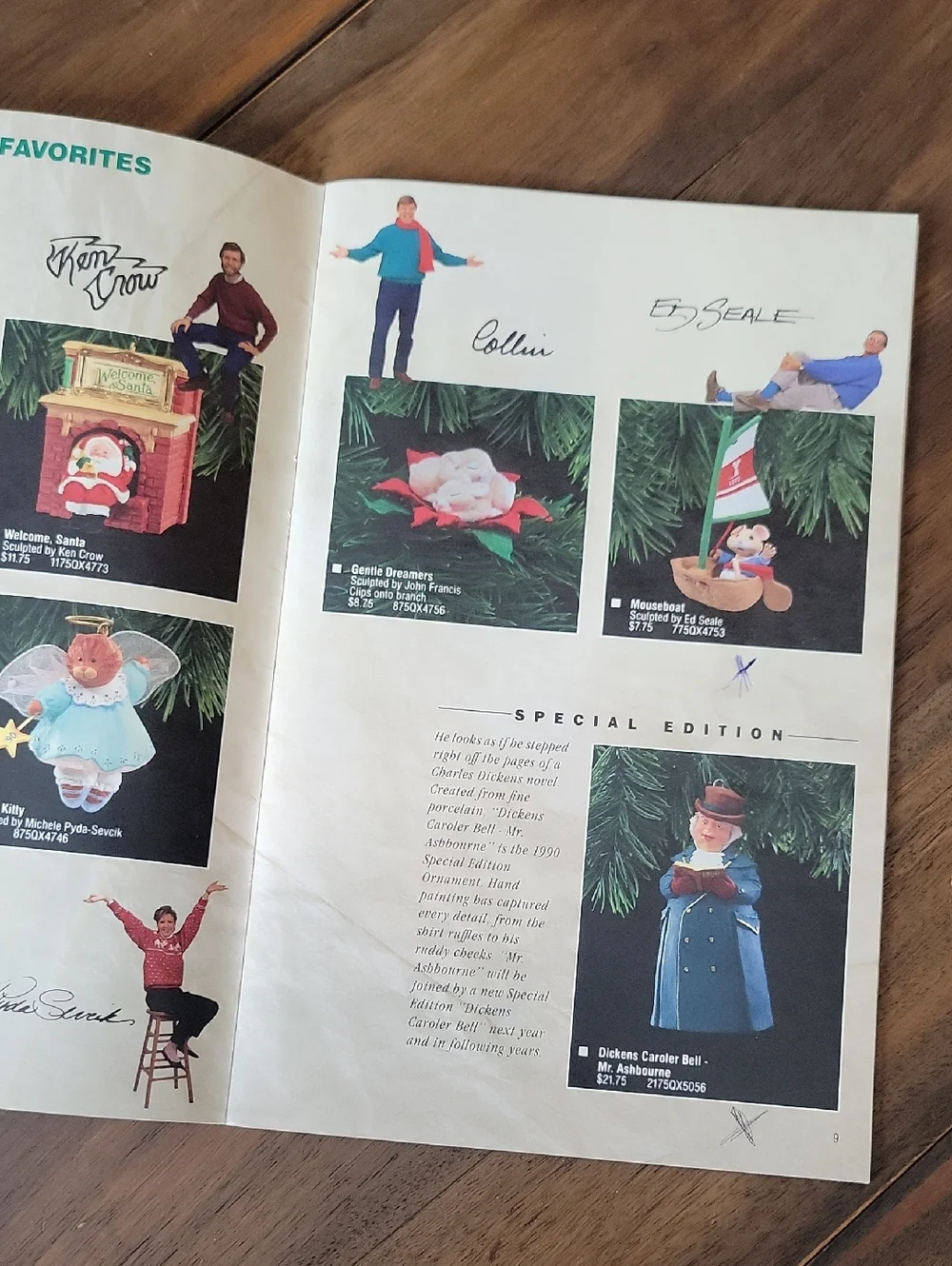 Hallmark 1990 Keepsake Ornaments DREAM BOOK